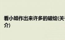 看小姐作出来许多的破绽(关于看小姐作出来许多的破绽的简介)