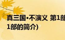真三国·不演义 第1部(关于真三国·不演义 第1部的简介)