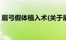 眉弓假体植入术(关于眉弓假体植入术的简介)