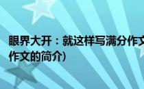 眼界大开：就这样写满分作文(关于眼界大开：就这样写满分作文的简介)
