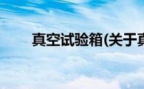 真空试验箱(关于真空试验箱的简介)