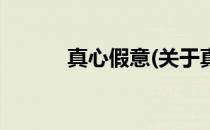 真心假意(关于真心假意的简介)