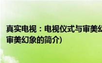 真实电视：电视仪式与审美幻象(关于真实电视：电视仪式与审美幻象的简介)
