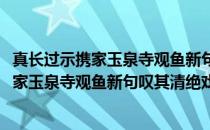 真长过示携家玉泉寺观鱼新句叹其清绝戏题(关于真长过示携家玉泉寺观鱼新句叹其清绝戏题的简介)