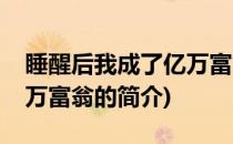 睡醒后我成了亿万富翁(关于睡醒后我成了亿万富翁的简介)