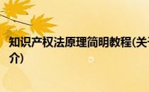 知识产权法原理简明教程(关于知识产权法原理简明教程的简介)
