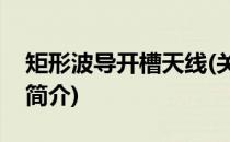 矩形波导开槽天线(关于矩形波导开槽天线的简介)