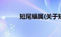 短尾蝠属(关于短尾蝠属的简介)