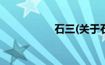 石三(关于石三的简介)
