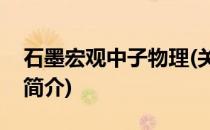 石墨宏观中子物理(关于石墨宏观中子物理的简介)