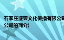 石家庄逐壹文化传播有限公司(关于石家庄逐壹文化传播有限公司的简介)