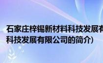 石家庄梓锡新材料科技发展有限公司(关于石家庄梓锡新材料科技发展有限公司的简介)