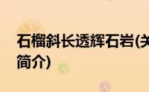 石榴斜长透辉石岩(关于石榴斜长透辉石岩的简介)