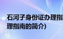 石河子身份证办理指南(关于石河子身份证办理指南的简介)