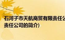 石河子市天航商贸有限责任公司(关于石河子市天航商贸有限责任公司的简介)