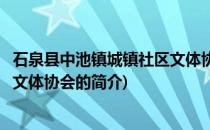 石泉县中池镇城镇社区文体协会(关于石泉县中池镇城镇社区文体协会的简介)