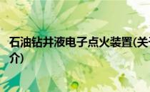 石油钻井液电子点火装置(关于石油钻井液电子点火装置的简介)