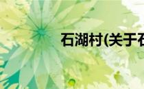 石湖村(关于石湖村的简介)