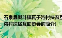 石泉县熨斗镇瓦子沟村扶贫互助协会(关于石泉县熨斗镇瓦子沟村扶贫互助协会的简介)