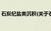 石炭纪盐类沉积(关于石炭纪盐类沉积的简介)