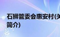 石狮管委会惠安村(关于石狮管委会惠安村的简介)