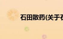 石田散药(关于石田散药的简介)