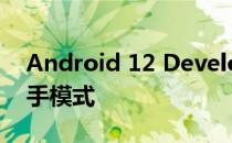 Android 12 Developer Preview 2启用单手模式