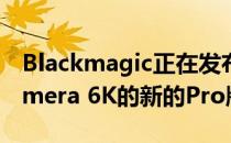 Blackmagic正在发布其Pocket Cinema Camera 6K的新的Pro版本