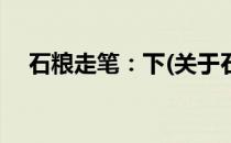 石粮走笔：下(关于石粮走笔：下的简介)