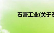 石膏工业(关于石膏工业的简介)