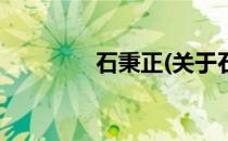 石秉正(关于石秉正的简介)