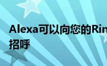 Alexa可以向您的Ring Doorbell Pro的人打招呼