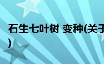 石生七叶树 变种(关于石生七叶树 变种的简介)