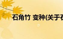 石角竹 变种(关于石角竹 变种的简介)
