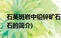 石英斑岩中铅锌矿石(关于石英斑岩中铅锌矿石的简介)