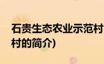 石贵生态农业示范村(关于石贵生态农业示范村的简介)