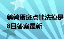 鹌鹑蛋斑点能洗掉是怎么回事 蚂蚁庄园4月18日答案最新