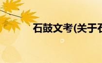 石鼓文考(关于石鼓文考的简介)