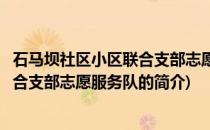 石马坝社区小区联合支部志愿服务队(关于石马坝社区小区联合支部志愿服务队的简介)