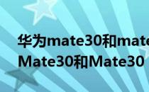 华为mate30和mate30pro哪个更好（华为Mate30和Mate30 Pro该选哪个好）