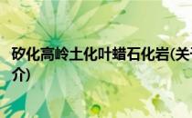 矽化高岭土化叶蜡石化岩(关于矽化高岭土化叶蜡石化岩的简介)