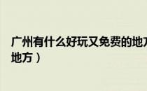 广州有什么好玩又免费的地方吗（广州有什么好玩又免费的地方）