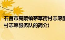 石首市高陵镇茅草街村志愿服务队(关于石首市高陵镇茅草街村志愿服务队的简介)