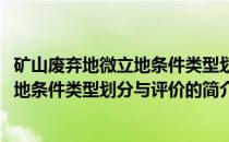 矿山废弃地微立地条件类型划分与评价(关于矿山废弃地微立地条件类型划分与评价的简介)