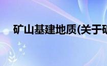 矿山基建地质(关于矿山基建地质的简介)