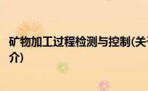 矿物加工过程检测与控制(关于矿物加工过程检测与控制的简介)