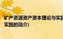 矿产资源资产资本理论与实践(关于矿产资源资产资本理论与实践的简介)