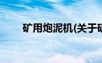 矿用炮泥机(关于矿用炮泥机的简介)