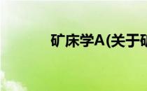 矿床学A(关于矿床学A的简介)