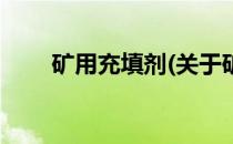 矿用充填剂(关于矿用充填剂的简介)